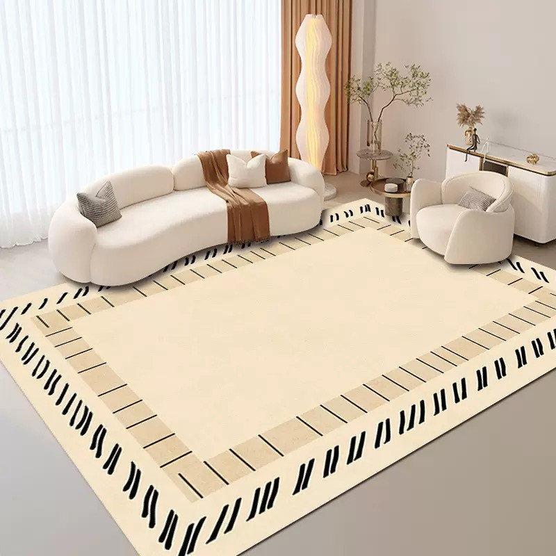 ComOne: 100x200cm Tapis de salon style crème résistant à la saleté et facile d'entretien tapis de sol salon haut de gamme
